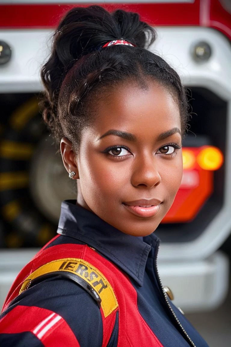 camillewinbush, woman, face ultra-realistic, highly detailed, fire fighter uniform,
<lora:CamilleWinbush_v1:0.8>