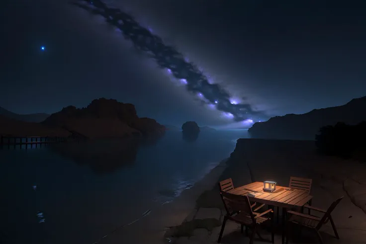 ((((ultra illustrated style,no humans:1.0)))),best quality,best animated,masterpiece,ray tracing, global illumination,the Milky Way,night