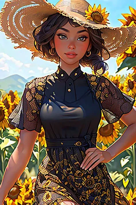 DEN_zaraziy_misamini,
(walking through a field of sunflowers wearing a (summer dress:1.3) and sun hat, field, sunflowers, summer, scenic:1.2),
bokeh, f1.4, 40mm, photorealistic, raw, 8k, textured skin, skin pores, intricate details <lora:epi_noiseoffset2:1>, epiCRealism <lora:ClothingAdjuster3:-1>