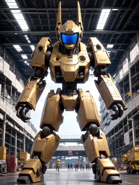 a robot with a construction that is an ode to modern robotics, create a photo in (Ultra-HD-details, discreet, emphasized-details)
(black and golden mecha), gundam, intricate details, metal body with symmetrical structure and furturistic mechanical aspects
\\ Made with ONE FOR ALL checkpoint by Chaos Experience @ https://civitai.com/user/ChaosExperience/ \\