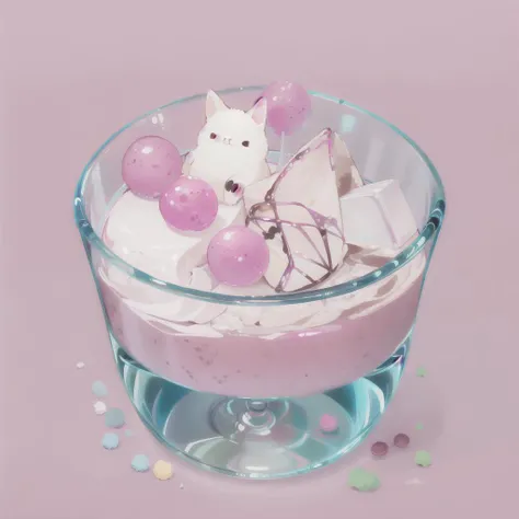 sweeties, cup, dunch, small animal, no humans, pink background, signature, simple background, glass, food, food focus, animal  <lora:%5BLoConLoRA%5D%20DunchTea-Time%E4%B8%8B%E5%8D%88%E8%8C%B6%20Concept:1>