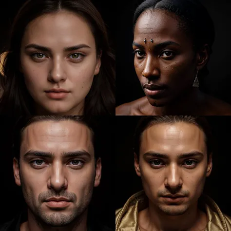 masterpiece , hyper detailed , hyperrealistic ,closeup portrait of a man , __nationality/**__ __attribute-face-Form/*__((black background)) , soft studio lighting Sharp, 8k, soft lighting