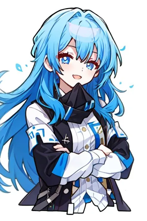 1girl, long hair, blue hair, iechan, white background, <lora:iechan:0.5> <lyco:STAREMOTESV2-20:0.7>, <lora:add_detail:0.2>