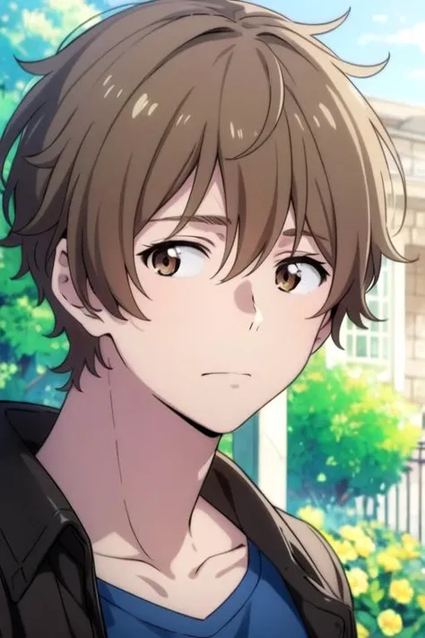 masterpiece, best quality, illustration, 1boy, solo, male focus, looking at viewer, , depth of field, anime coloring, , <lora:shun_hashimoto:0.70>, shun_hashimoto, brown hair, brown eyes, , ,