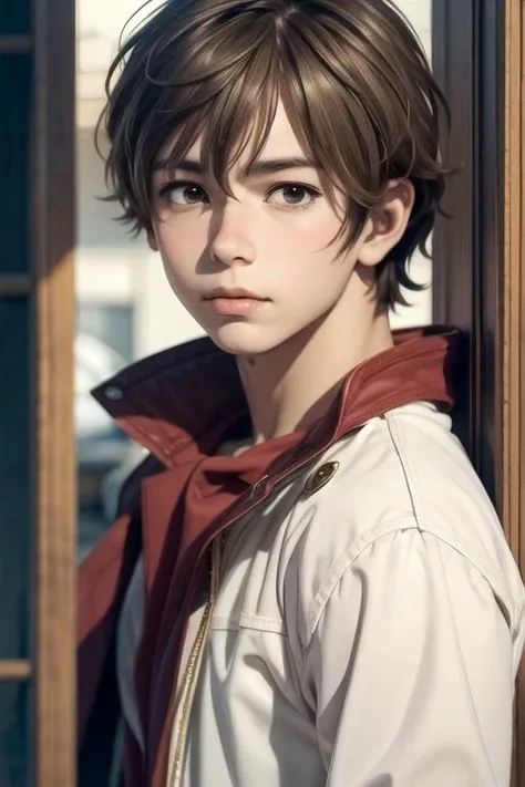 masterpiece, best quality, photorealistic, 1boy, solo, male focus, looking at viewer, upper body, depth of field, anime coloring, realistic, <lora:shun_hashimoto:0.72>, shun_hashimoto, brown hair, brown eyes, king costume, ,