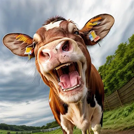 <lora:happinessexpression-000005:1.5> happinessexpression a happy cow, smiling
