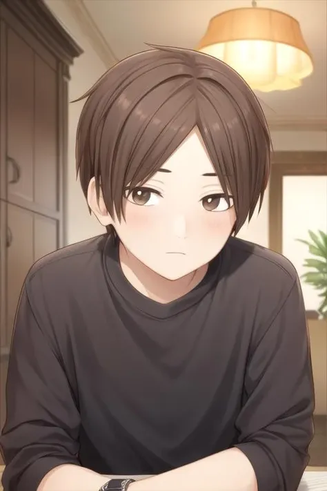 masterpiece, best quality, illustration, 1boy, solo, male focus, looking at viewer, , depth of field, <lora:hayate_ichikura:0.66>, hayate_ichikura, brown hair, brown eyes, , , grimdark, High definition