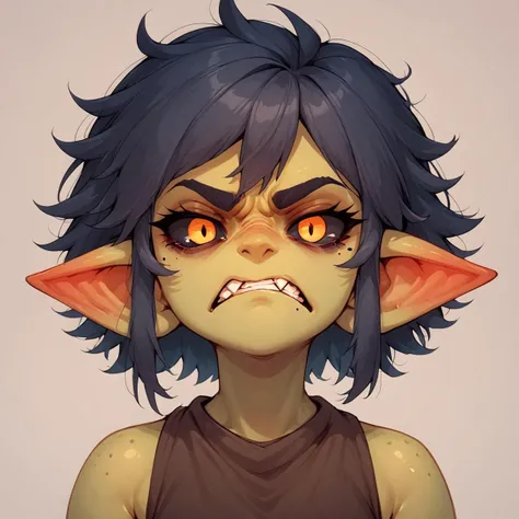 score_9, score_8_up, score_7_up, score_6_up, score_5_up, Gaby, disgusted face, looking at viewer, disgust, <lora:Gaby_the_goblin_0.4:0.7> <lora:disgusted_face_xl_goofy:1>