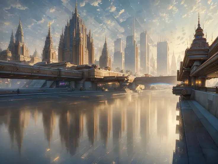 authoritarian, cityscape, scenery, view of a grand city, (masterpiece:1.3), (best quality:1.2), chiaroscuro, ( Unreal Engine, CGI render, Hyperdetailed, scenery, city, vivid colors, deep metallic colors, buildings, train station, mall, central park, residential complex, promenades, wide boulevards, courtyards, realistic, magnificent architecture, ), ultra high quality model, 8k Ultra HD, perfect composition, beautiful detailed intricate insanely detailed octane render, 8 k photography, soft natural volumetric cinematic perfect light, perfect depth of field shot, ray tracing, photometry, beautiful, luminous reflections, rtx on, subspace scattering, (subsurface scattering:1.1), dynamic hdr tone mapping, (volumetric lighting:1.2), (screenspace reflection:0.7), (Physically-Based Rendering:1.35), (Unity Wata environmental lighting:0.4), maximal attention to correctness and detail, 
(uploaded and trending on imgur, pixiv, furaffinity, pinterest, e621, inkbunny, tumblr, deviantart, artstation, ),
((in the style of and art by midjourney, raphael, greg rutkowski, Frank Lloyd Wright, James Gurney, Thomas Kinkade, )),
<lora:Authoritarian Architecture (AD):0.85>