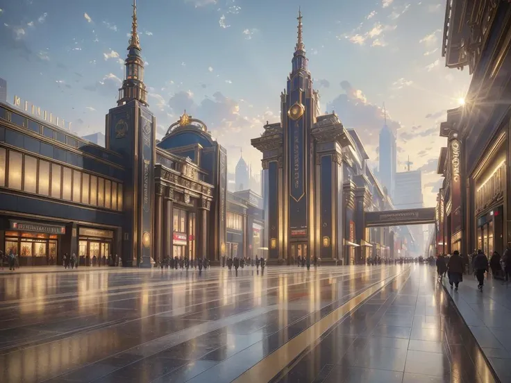 authoritarian, (masterpiece:1.3), (best quality:1.2), chiaroscuro, ( Unreal Engine, CGI render, Hyperdetailed, scenery, city, vivid colors, buildings, busy city center, modern era photograph, skyscrapers, stadium, theater, residential area, mall, shopping center, mall, train station, park, courtyard, plaza, ), ultra high quality model, 8k Ultra HD, perfect composition, beautiful detailed intricate insanely detailed octane render, 8 k artistic photography, photorealistic concept art, soft natural volumetric cinematic perfect light, perfect depth of field shot, ray tracing, photometry, metallic deep colors, beautiful,
(uploaded and trending on imgur, pixiv, furaffinity, pinterest, e621, inkbunny, tumblr, deviantart, artstation, ),
((in the style of and art by midjourney, James Gurney, Thomas Kinkade, )),
<lora:AuthoritarianArchitecture(AD):0.65>