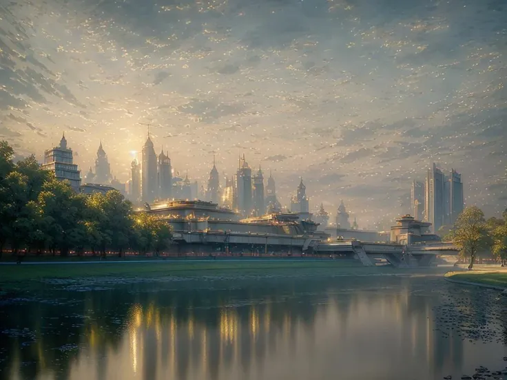 authoritarian, cityscape, scenery, view of a grand city, (masterpiece:1.3), (best quality:1.2), chiaroscuro, ( Unreal Engine, CGI render, Hyperdetailed, scenery, city, vivid colors, deep metallic colors, buildings, central park, promenades, wide boulevards, courtyards, realistic, modern megacity, skyscraper, magnificent architecture, ), ultra high quality model, 8k Ultra HD, perfect composition, beautiful detailed intricate insanely detailed octane render, 8 k photography, soft natural volumetric cinematic perfect light, perfect depth of field shot, ray tracing, photometry, beautiful, luminous reflections, rtx on, subspace scattering, (subsurface scattering:1.1), dynamic hdr tone mapping, (volumetric lighting:1.2), (screenspace reflection:0.7), (Physically-Based Rendering:1.35), (Unity Wata environmental lighting:0.4), maximal attention to correctness and detail, 
(uploaded and trending on imgur, pixiv, furaffinity, pinterest, e621, inkbunny, tumblr, deviantart, artstation, ),
((in the style of and art by midjourney, greg rutkowski, raphael, Frank Lloyd Wright, James Gurney, Thomas Kinkade, )),
<lora:Authoritarian Architecture (AD):1>