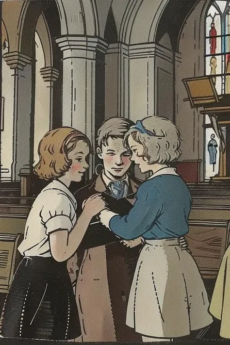 <lora:JarringlyWholesome:1> jarringlywholesome, a church
