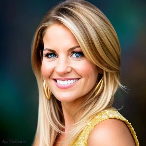 ((1girl)), portrait of CandaceCameron, fantasy background, blonde hair, smile, head down, (masterpiece, extremely detailed skin, photorealistic) , <lora:CandaceCameron:0.9>