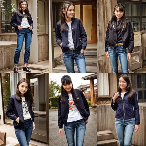 masterpiece,best quality,1girl,<lora:jcallm6-0010:0.5>,jcallm6,(19 years old:1.2),realistic,jacket,jeans,