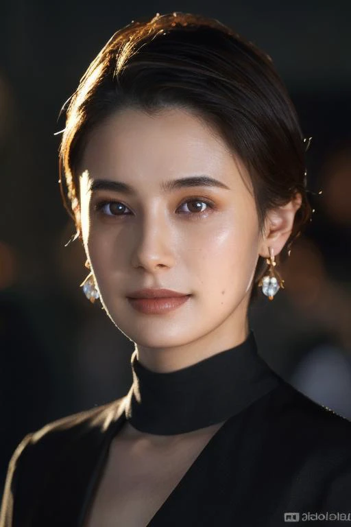best quality, professional lighting, super detailed, realistic, beautiful detailed face, looking at viewer, <lora:horanchiaki_lora:0.9> horanchiaki,upper_body