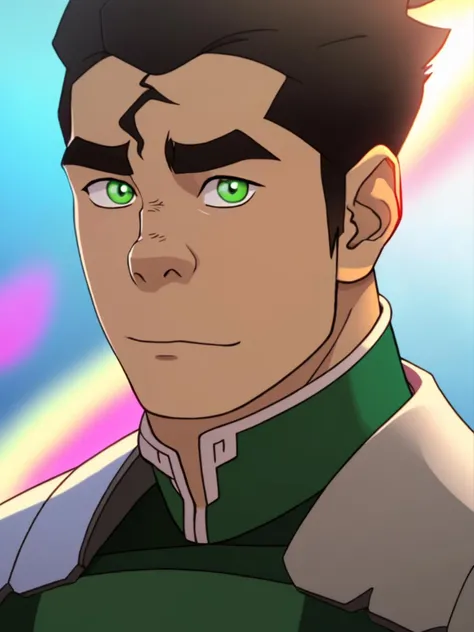 bolin (avatar), closeup portrait, handsome man, 4k, studio lighting, bisexual lighting, hdr, cinematic, best quality, 1man, green eyes <lora:diffusiondudes_Bolin (Avatar)_V1-10:0.75:1:lbw=1,0,0,0,0.4,0.6,1,1,1,1,1,1,1,0.6,0.4,0.2,0>