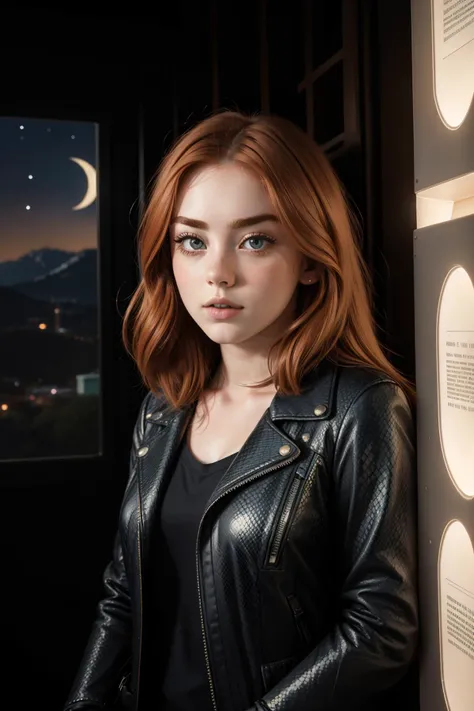 tv_Maisie_Malone_MXAI, masterwork Unity Engine, behance, full body shot of a Heavenly Abrasive ([Python|Icebreaker]:1.3) , inside a Furious Bookstore, dense hillside and Star in background, Moon in the night, Wide view, Light, Berlin Secession, side lit, F/2.8, Saturated, arcane, moody, wallpaper, octane engine, (designed by Richard Long:1.1) , (Walt Kelly:0.8) , (Margaret Keane:1.1) , comic book cover, close-up, horror