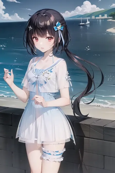 yousa,1girl,, masterpiece, best quality,city, ocean, beach,