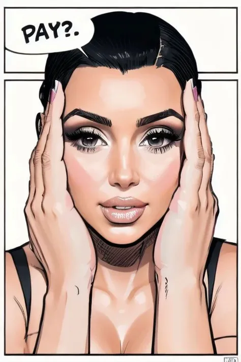 woman, Kim kardashian, (IncrsSnootChallenge, comic, pov hands, :1.1)