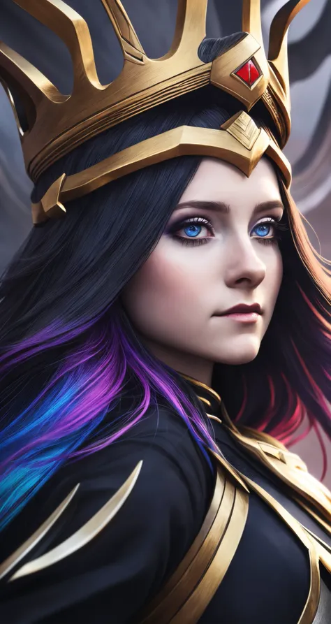 audra miller, solo, rainbow hair, blue eyes, (nun:0.8),
verism style,
middle shot, closeup, Jupon,
Veduta painting, [hanging breast],
dressed in her majestic Asgardian armor,high-definition 8K artwork,encapsulating the spirit of the beloved game, gothic, cgsociety, Casuals, big hair,
detailed background, kindhearted, (average:0.8),