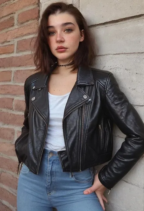 instagram selfie portrait photo of 20 years old sks woman, natural lighting, <lora:locon_miaalvescz_v1_from_v1_64_32:0.7> Leather jacket and skinny jeans <lora:lora-small-mia-alvescz-v1:0.7>