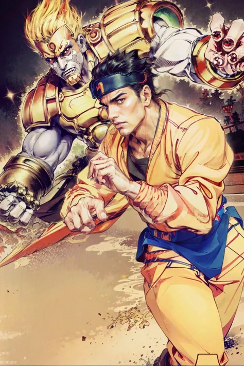 masterpiece, best quality, <lora:xrs2.0:0.7>, <lora:jojo-f:0.7>,dioxth, jojo pose,