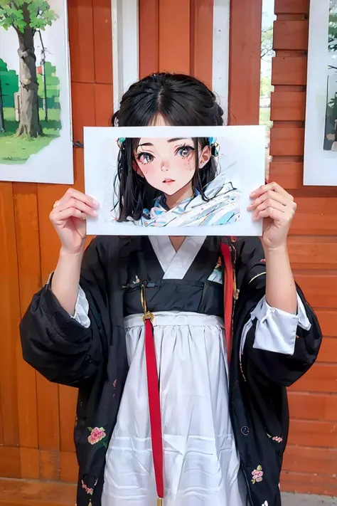 masterpiece, best quality, <lora:pif-000020:1>,paperinface,1girl, ,hanfu,chinese clothes, <lora:hanfuTang31:0.3>