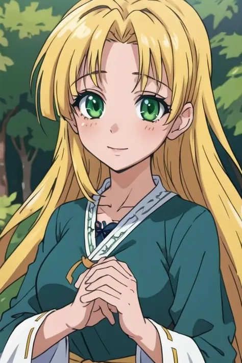 masterpiece, best quality, wallpaper, 1girl, solo, looking at viewer, upper body, , <lora:asia_argento:0.70>, asia_argento, blonde hair, green eyes, greek costume, , HD