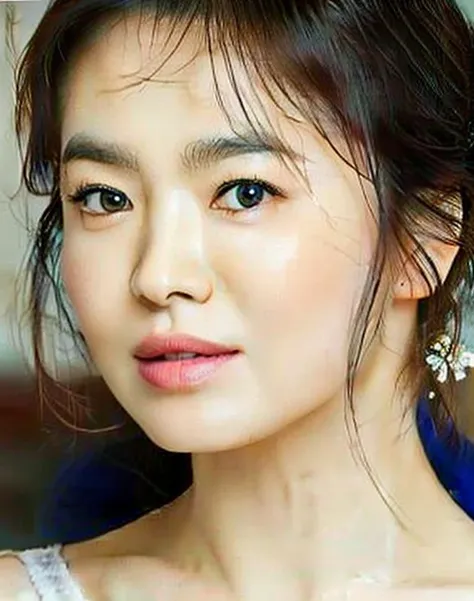 masterpiece, highres, girl, beautiful girl, woman, detail, {{smile}}, in concert, portrait, <lora:SongHyeKyo_chilloutmixV10:1>