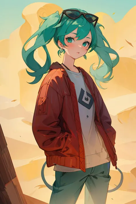 ((((ultra illustrated style:1.0)))),best quality,best animated,masterpiece,ray tracing, global illumination,Sand planet,1girl,solo,cowboy shot, standing, <lora:Sand planet:0.8>