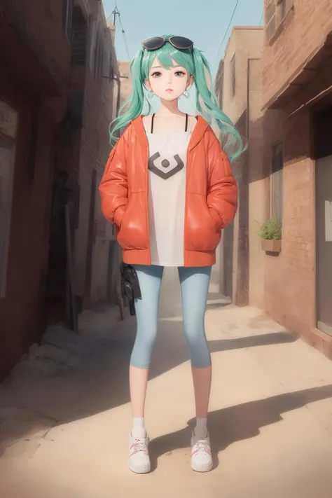 ((((ultra illustrated style:1.0)))),best quality,best animated,masterpiece,ray tracing, global illumination,Sand planet,1girl,solo,full body, standing, <lora:Sand planet:0.8>
