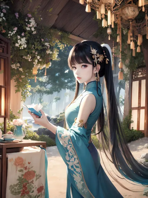 {{best quality}}, {{masterpiece}}, {{ultra-detailed}}, {illustration}, {detailed light}, {an extremely delicate and beautiful}
beautiful
{{magical}}  {{otherworldly}},  {{lush}} {{vibrant}}{{defy}}  {{wonder}} {{enchantment}},  {{realm}}  {{mythology}} {{folklore}},
chinese girl
chinese clothes