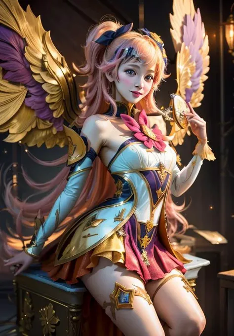 <lora:star_guardian_Seraphine:0.8>, star_guardian_Seraphine, solo, smile,, (masterpiece, best quality, absurdres, detailed, ultra-detailed:1.3)