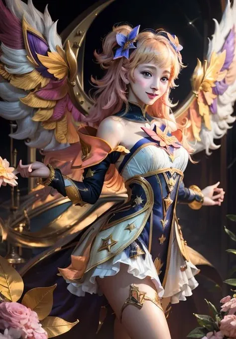 (masutepiece), Professional , masterpiece、top-quality、photos realistic , depth of fields (Gemstone Flower Metal Body:1.4),(Matte Silver Pink、Jewel Gold Weapon、(Gorgeous castle background)、(ultimate beauty girl)、(Flower rainbow fairy wings grow)、(Jewel Flower Metal Body:1.9),Gorgeous Jewel Metal Weapons , Detailed Sword of the Brave ,( a blond) ,warhammer 40k ,((Floral Micro Bikini))、Particles of light、(Beautiful flower garden background)、 adepta sororitas,Detail and ornate jewel crown、独奏、Brown hair、(Gangle's forest background)、Beautiful Caucasian beauty、1a person、dynamic ungle,(((Diamond tiara with detail and luxury)))、a small face、Powerful poses、(Gorgeous castle background)、huge filesize、20 year old beautiful woman、Thin female fingers、Straight long hair、Beautiful Caucasian beauty、Valley、Fairy of Light、Particles of light、