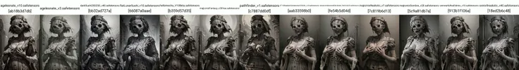 best quality, masterpiece, realistic, photorealistic, <lora:vergvoktre_finetuned:1> (by vergvoktre), <lora:SilentHillNurseV2:0.8> SilentHillNurse, 1girl, solo, hat, dress, cleavage, short sleeves, faceless female, blood, monster girl, faceless, nurse cap, nurse, no eyes, horror \(theme\), nightmare, intricate details, hyperdetailed, cinematic, dark shot, muted colors, film grainy, soothing tones, muted colors, technicolor
BREAK
<lora:Dark_Art:1> d4rk4rt artstyle, monochrome, greyscale
