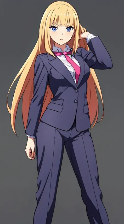 masterpiece, best quality
<lora:exorcistcharlotte.sd15.v2:0.8>
exorcistcharlotte,solo,1iglr,
((office suit, necktie, pants))
simple background,
blond hair, long hair,