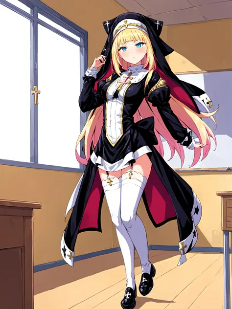 masterpiece, best quality,
(cel shading),
<lora:exorcistcharlotte.sdxl.v1:1>
exorcistcharlotte, 
1girl,solo,  full body, cross,
classroom, indoors,school,