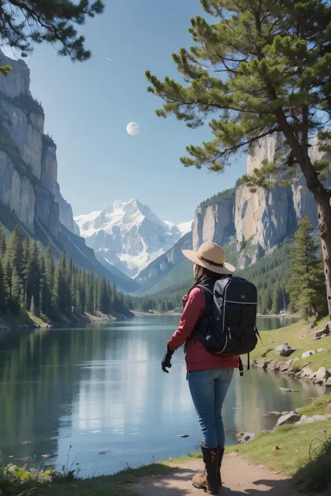 masterpiece,best quality,ultra-detailed,illustration,1girl,solo,outdoors,camping,night,mountains,nature,stars,moon,tent,twin ponytails,green eyes,cheerful,happy,backpack,sleeping bag,camping stove,water bottle,mountain boots,gloves,sweater,hat,flashlight,forest,rocks,river,wood,smoke,shadows,contrast,clear sky,constellations,Milky Way,peaceful,serene,quiet,tranquil,remote,secluded,adventurous,exploration,escape,independence,survival,resourcefulness,challenge,perseverance,stamina,endurance,observation,intuition,adaptability,creativity,imagination,artistry,inspiration,beauty,awe,wonder,gratitude,appreciation,relaxation,enjoyment,rejuvenation,mindfulness,awareness,connection,harmony,balance,texture,detail,realism,depth,perspective,composition,color,light,shadow,reflection,refraction,tone,contrast,foreground,middle ground,background,naturalistic,figurative,representational,impressionistic,expressionistic,abstract,innovative,experimental,unique,