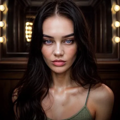<lora:tresmil:1> a 22 years old woman <lora:add_detail:1> , symmetrical,High detail RAW color photo professional close photograph, photographed with a Sony a9 II Mirrorless Camera, by Laurence Demaison