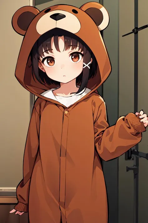 1girl, iwakura lain, cowboy shot, <lora:lain-v1r1:0.7>, bealain, animal costume