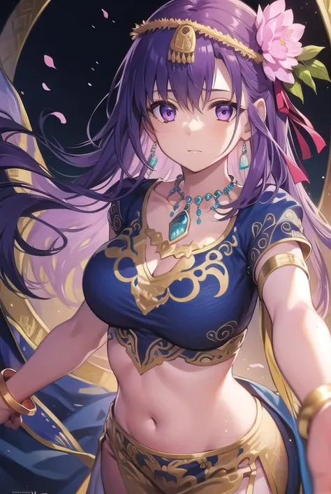 parvati, <lora:parvati-lora-nochekaiser:1>,
parvati, long hair, (purple eyes:1.1), purple hair,
BREAK bracelet, flower, hair flower, hair ornament, indian clothes, jewelry, necklace, side slit,
BREAK looking at viewer,
BREAK outdoors,
BREAK <lyco:GoodHands-beta2:1>, (masterpiece:1.2), best quality, high resolution, unity 8k wallpaper, (illustration:0.8), (beautiful detailed eyes:1.6), extremely detailed face, perfect lighting, extremely detailed CG, (perfect hands, perfect anatomy),
