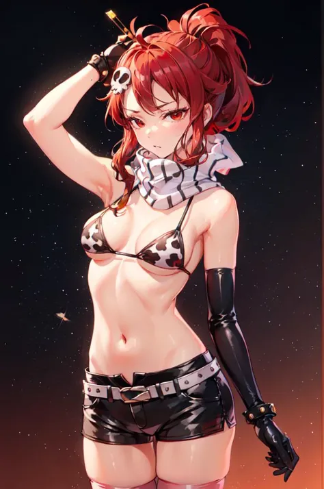 Realistic, High resolution, Soft Light,1 Female, alone, Hip Up, (Detailed face), we \(one piece\), tattoo, jewelry,kochou shinobu,Multicolored Hair,No bangs,Hair Intake,Purple eyes,amount,Black Shirt,Black trousers,Haori,butterfly,button,belt, knife, ((torn clothing:1.5)), ((Voluptuous body)), ((Expressions of pain)),