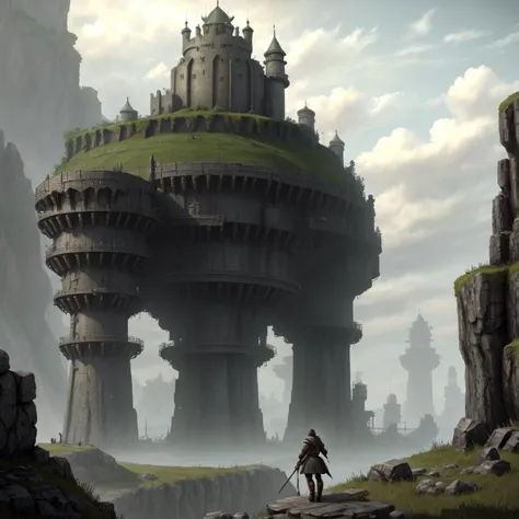 a fortress sotcstyle <lora:Shadow_of_teh_Colosus_v1-000020:0.5>