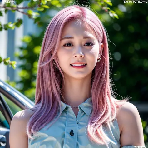 girl, (8k, best quality, masterpiece:1.2), (realistic, photo-realistic:1.37), ultra-detailed, 1 girl, solo, look at viewer, long hair, wind, deep V dress, yellow background, (upper body), necklace, ulzzang-6500-v1.1:0.2,(Kpop idol),twtzuyu, ((<lora:Twice_Tzuyu_v1.0:0.7>))