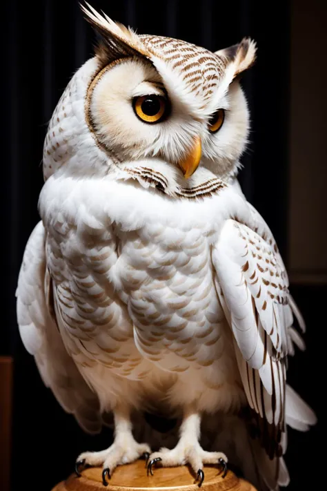 award winning wildlife (medium long shot:1.4), 35mm film still, ultra photorealistic, photorealism, ghostly white owl, eyes holding secrets ,looking at viewer, taken with hasselblad H6D 100c, the HCD 24mm lens, hazy mood, cinematic dramatic lighting, cold muted colors, (DOF:1.4), sharp focus, (perfect real extremely details), amazing fine detail, absurdres, hyper realistic lifelike texture, dramatic lighting
