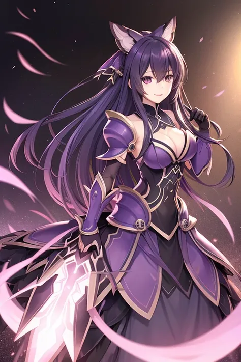 <lora:shixiang-10:0.8>,shixiang,armored dress,cleavage, medium breasts,light smile,best quality