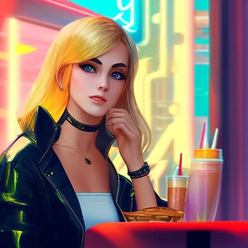 blonde beautiful,Holding a wine glass,Look at the camera,ssmile,Leaning on the left side of the screen,Pink base color,90s style,Behind it are luxury cars