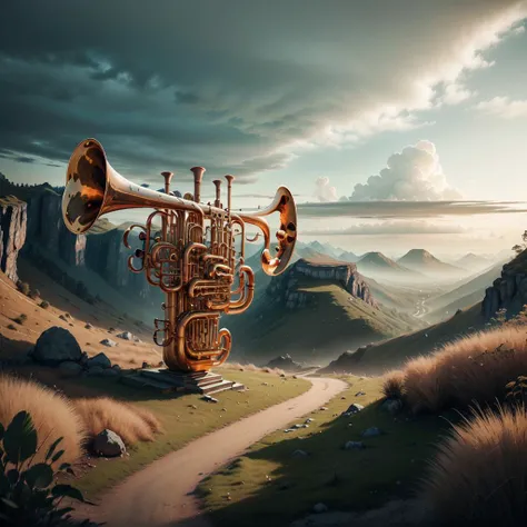 photography <lora:BrassInstrumentAI-000014:.7> BrassInstrumentAI landscape