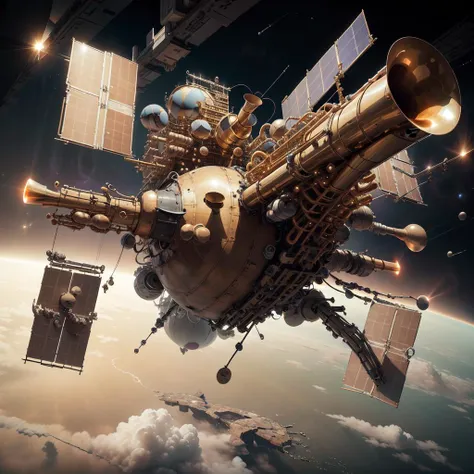 concept art <lora:BrassInstrumentAI-000014:.7> BrassInstrumentAI space station in space