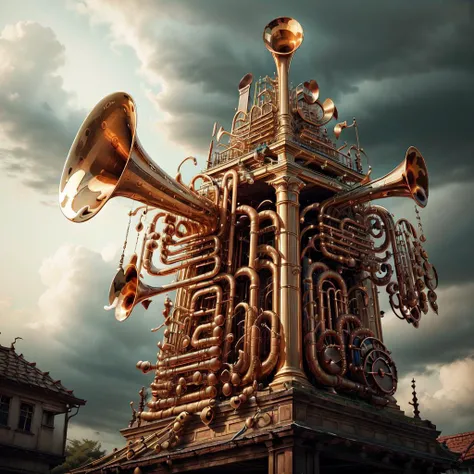 photography <lora:BrassInstrumentAI-000014:.9> BrassInstrumentAI tower